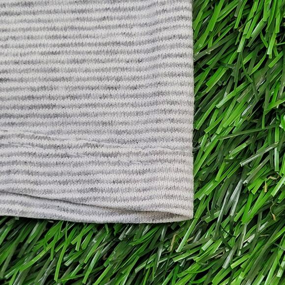 Vintage 90s Gecko Hawaii Stripes Shirt S/M 19x20 Gray USA - Picture 13 of 15